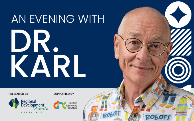 RDA Orana is Bringing National Treasure Dr Karl to Dubbo for a Hugely Anticipated New Show